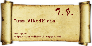 Tuss Viktória névjegykártya